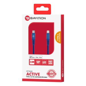 CABLE TYPE-C TO LIGHTNING 2M BLUE CABLE TYPE-C TO LIGHTNING 2M BLUE
